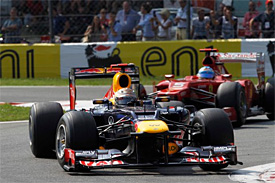 Alonso's car damaged in Vettel clash