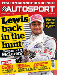 AUTOSPORT magazine cover 130912