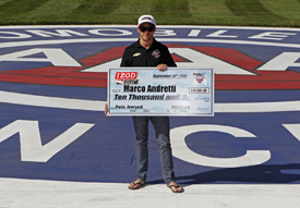 Marco Andretti takes Fontana pole