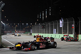 Vettel wins as Hamilton retires