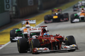 Fernando Alonso Ferrari 2012 Singapore GP