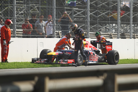 Sebastian Vettel retires at Monza