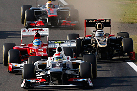 Fernando Alonso and Kimi Raikkonen, Japanese Grand Prix, 2012