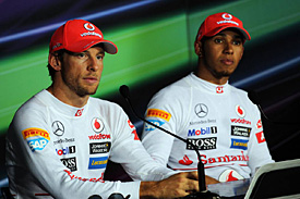No Twitter love for Button and Hamilton