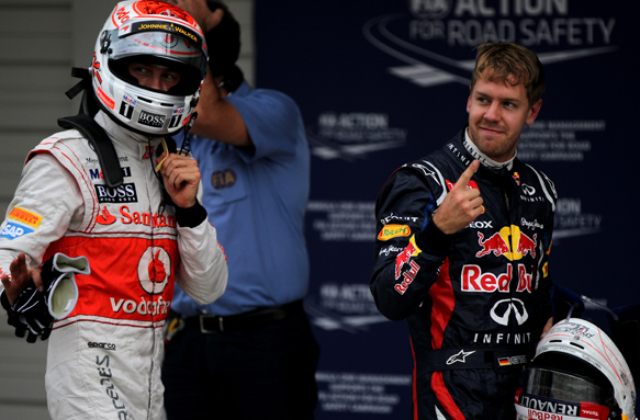 Jenson button McLaren Sebastian Vettel Red Bull 2012 Japanese Grand Prix 2012