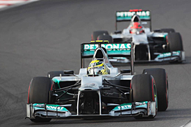 Nico Rosberg, Michael Schumacher, Mercedes, Korea 2012