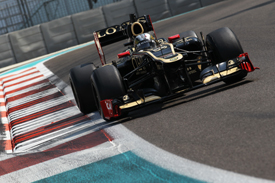Davide Valsecchi Lotus F1 Yas Marina test 2012
