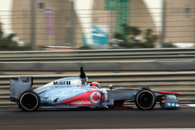 Kevin Magnussen McLaren Yas Marina F1 test 2012
