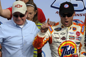 Kevin Harvick and Richard Childress