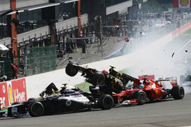 Romain Grosjean Spa 2012