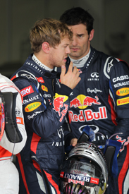 Mark Webber and Sebastian Vettel