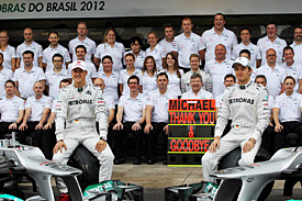 Schumacher said goodbye to F1
