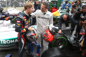 Michael Schumacher and Sebastian Vettel