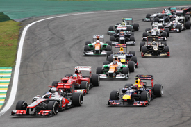 Interlagos F1 start 2012