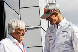 Bernie Ecclestone Michael Schumacher 