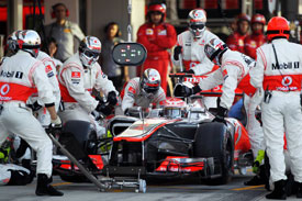 McLaren pitstop 2012 F1