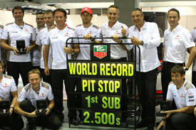 McLaren pitstop 2012 F1