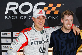 2012 Race of Champions Schumacher Vettel