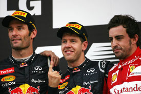 Mark Webber Fernando Alonso F1 2012