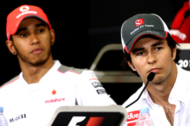 Lewis Hamilton and Sergio Perez