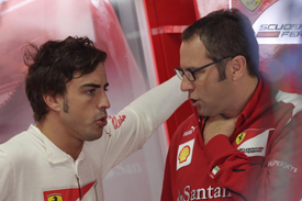 Fernando Alonso and Stefano Domenicali