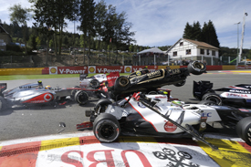 Spa start crash 2012
