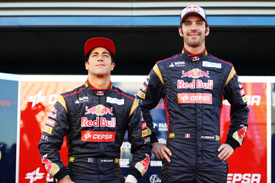Daniel Ricciardo and Jean-Eric Vergne
