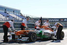 Paul di Resta, Jerez F1 testing