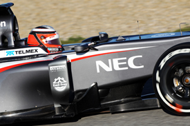 Nico Hulkenberg, Sauber, Jerez F1 testing February 2013