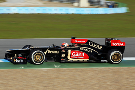 Romain Grosjean, Lotus, Jerez testing February 2013
