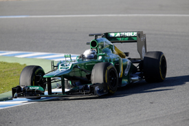 Giedo van der Garde, Caterham, Jerez F1 testing 2013