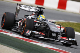 Esteban Gutierrez Sauber F1 2013 Testing