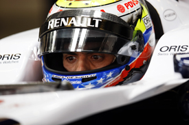 Pastor Maldonado Williams F1 test Barcelona 2013