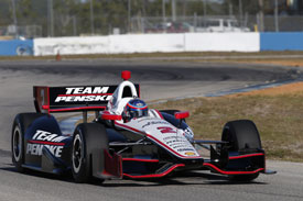 AJ Allmendinger, Penske, Sebring IndyCar testing February 2013