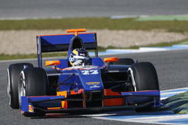 Tom Dillmann GP2 testing Jerez