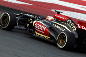 Romain Grosjean, Lotus, Barcelona F1 testing February 2013