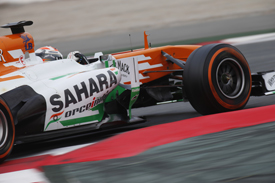 Adrian Sutil, Force India, Barcelona F1 testing, February 2013