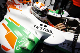 Adrian Sutil, Force India, Barcelona F1 testing, February 2013