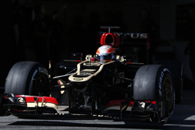 Romain Grosjean, Lotus, Barcelona F1 testing February 2013