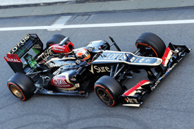 Romain Grosjean, Lotus, Barcelona F1 testing February 2013