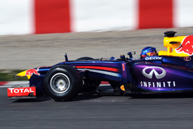 Vettel on umarked tyres