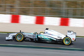 Lewis Hamilton, Mercedes, Barcelona F1 testing February 2013