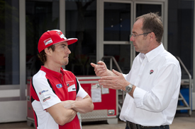 Nicky Hayden and Bernhard Gobmeier
