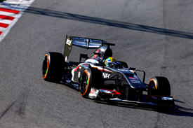 Esteban Gutierrez, Sauber, Barcelona F1 testing