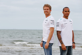 Nico Rosberg and Lewis Hamilton