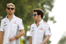 Sergio Perez and Jenson Button
