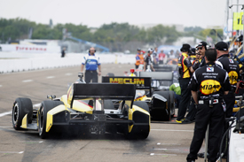 St Petersburg IndyCar pits