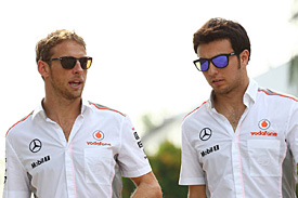 Jenson Button and Sergio Perez 