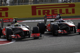 Sergio Perez and Jenson Button, McLaren, Bahrain GP 2013, Sakhir