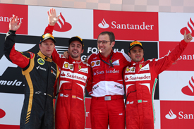 Spanish GP 2013 podium